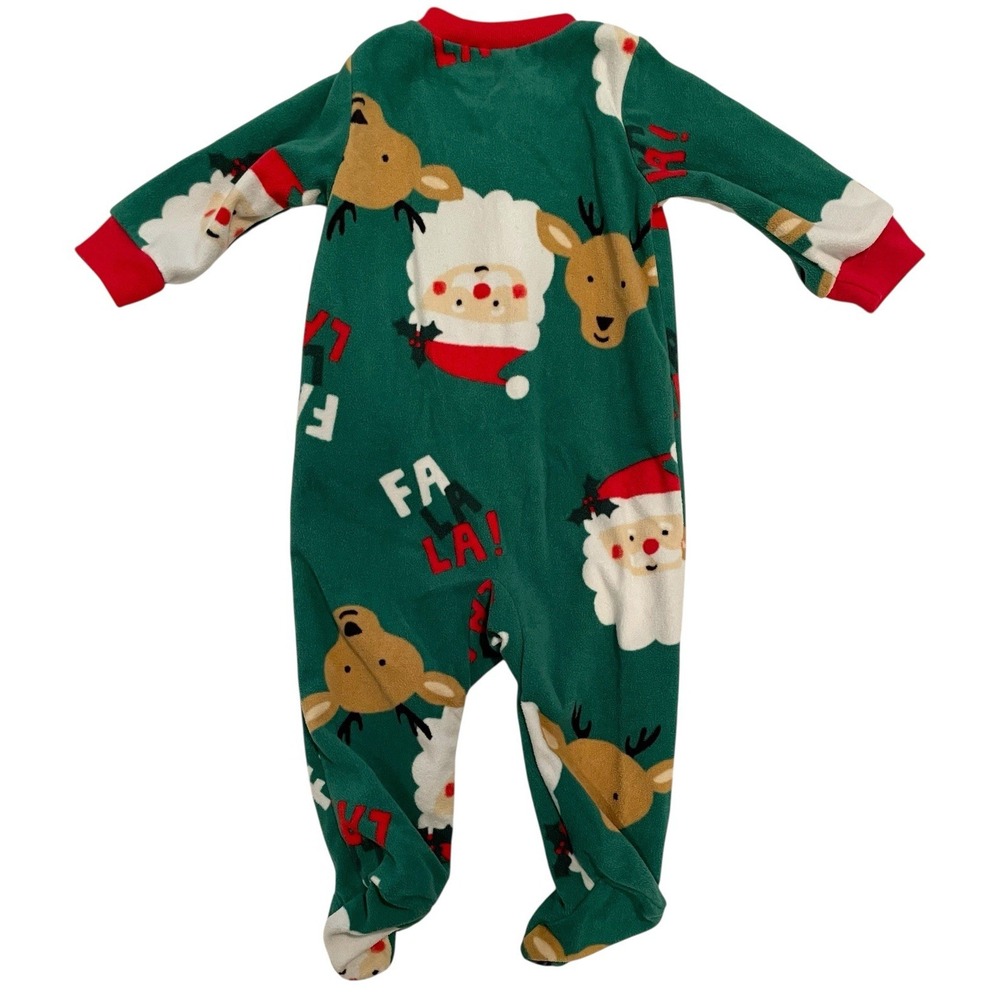 Infant Carters Baby‎ Christmas Santa Reindeer 1 Piece Footed Pajama 6M Unisex